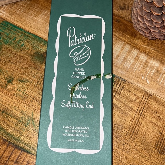 Patrician Vintage 15” Burgundy Hand Dipped Candles. Box of 12. Brand new - Picture 5 of 6